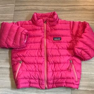 Patagonia Pink Down Sweater Coat Jacket 2T